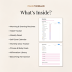 Digital Glow-Up Dashboard | Notion Template for Confidence, Habits & Lifestyle Reset