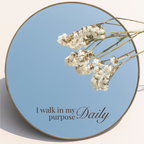 Glow-Up Notes: Affirmation Mirror Cling | Removable Static Cling